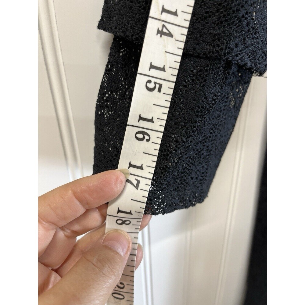"As You Wish" Bell Sleeve Little Black Party Lace Dress.‎ Lined. Sz X Small - Picture 14 of 15